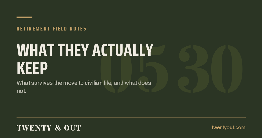 Twenty & Out Retirement Field Notes: what to get someone retiring from the military