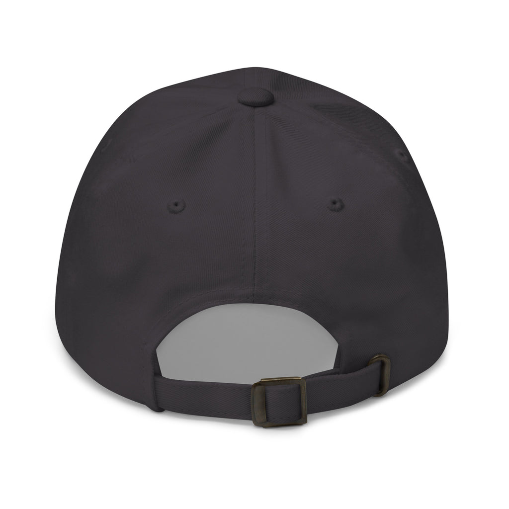 20 & Out Dark Dad hat in Dark Grey, back, Twenty & Out