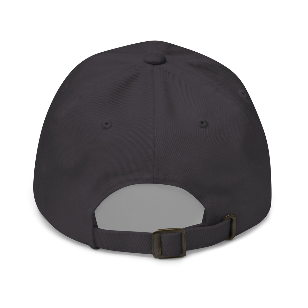 20 & Out Dark Dad hat in Dark Grey, back, Twenty & Out