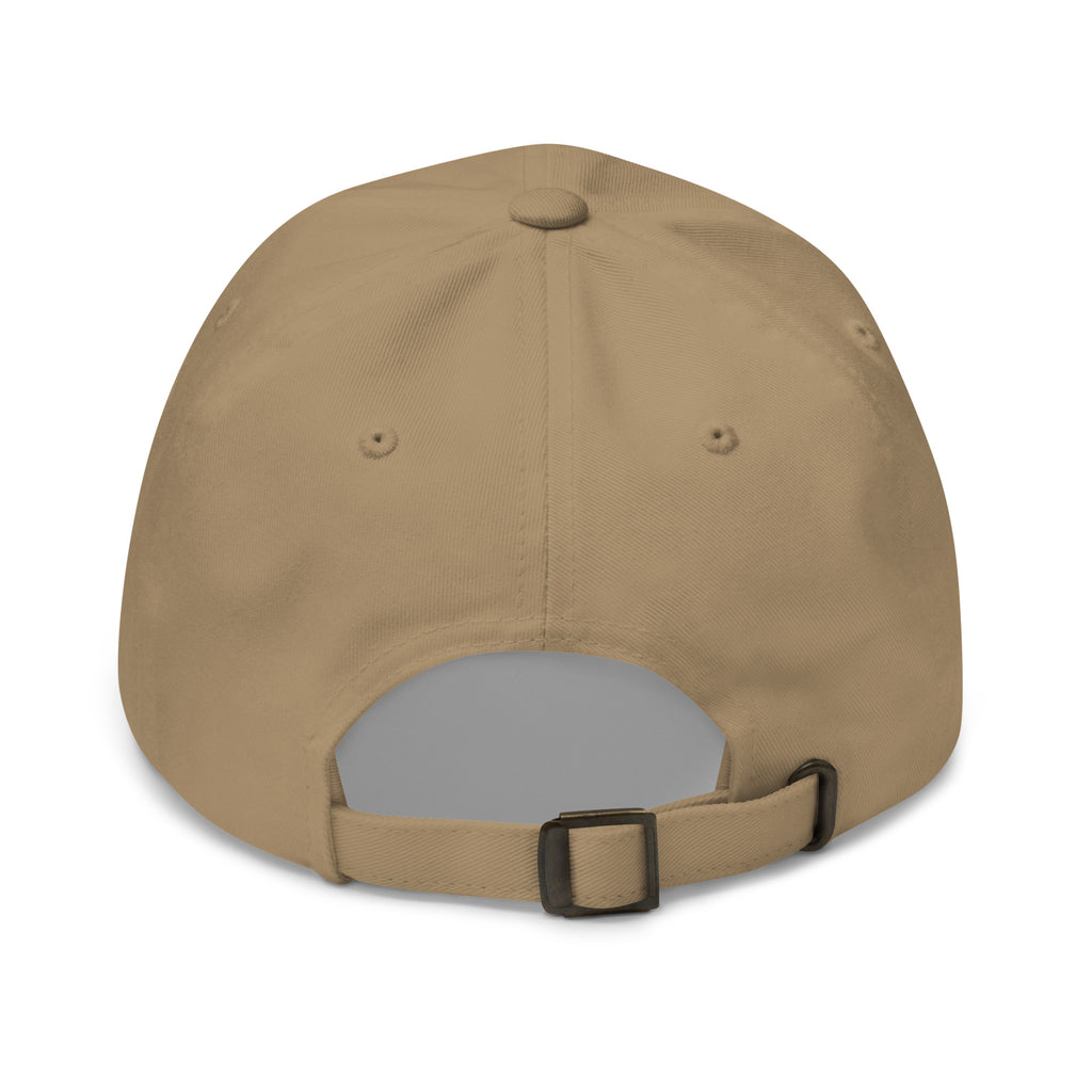 20 & Out Light Dad hat in Khaki, back, Twenty & Out