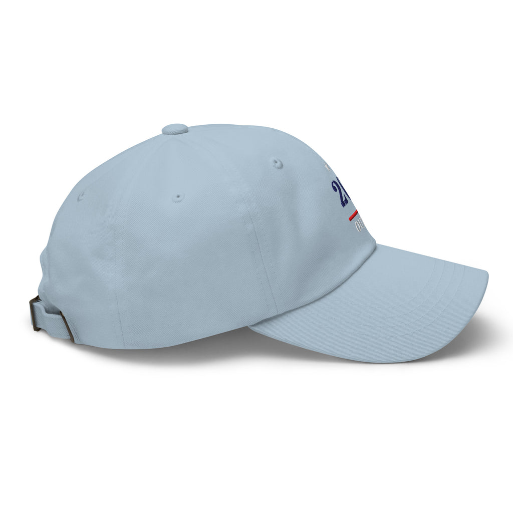 20 & Out Light Dad hat in Light Blue, right side, Twenty & Out