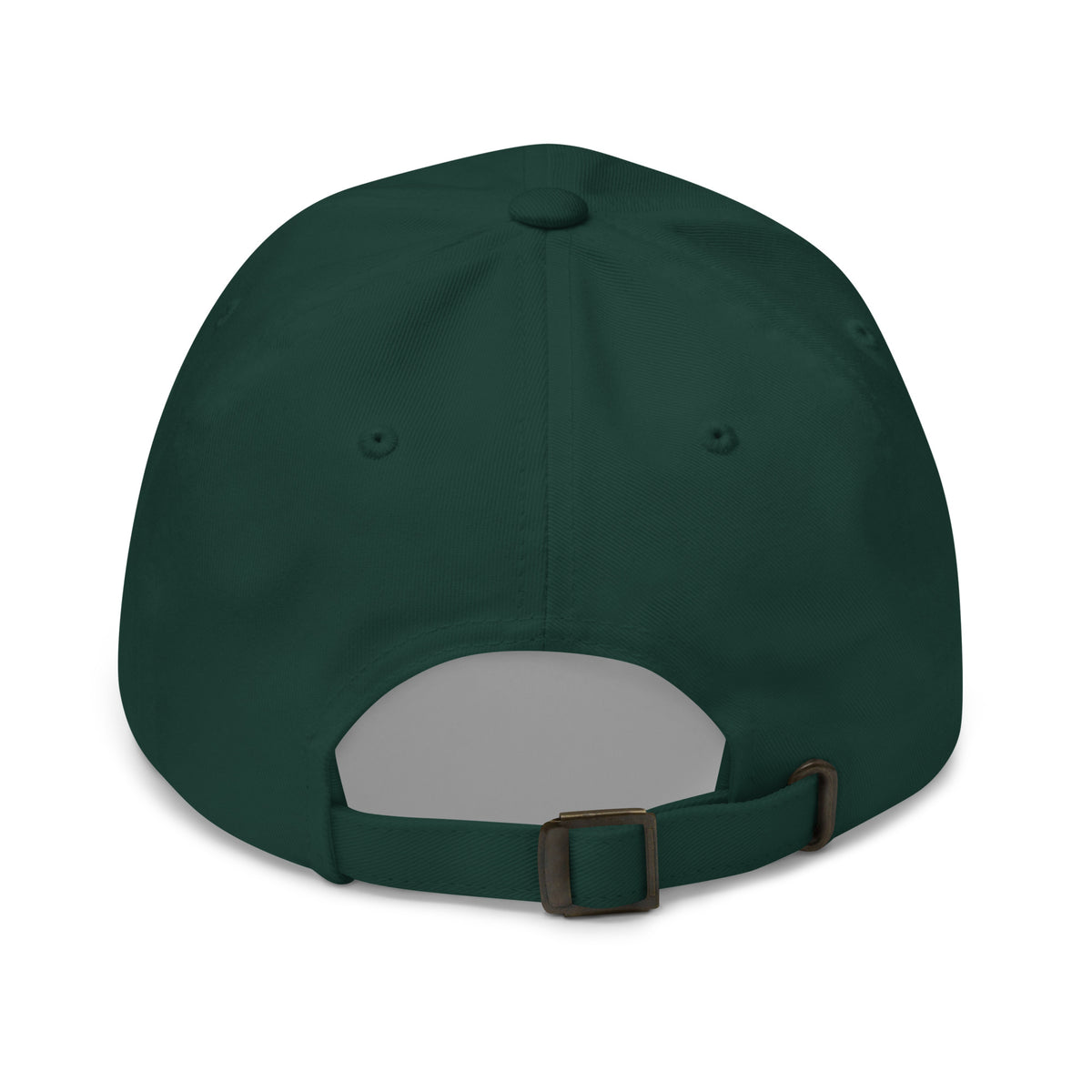 20 & Out Dark Dad hat in Spruce, back, Twenty & Out