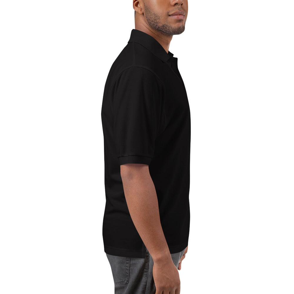 20 Plus & Out Polo, Dark in Black, right, Twenty & Out