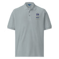 20 Plus & Out Polo, Light in Cool Heather, front, Twenty & Out