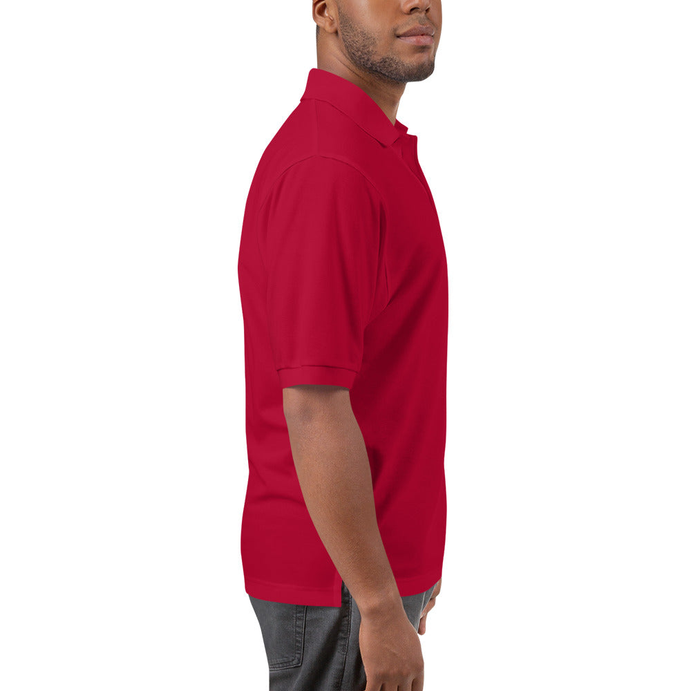 20 Plus & Out Polo, Dark in Red, right, Twenty & Out