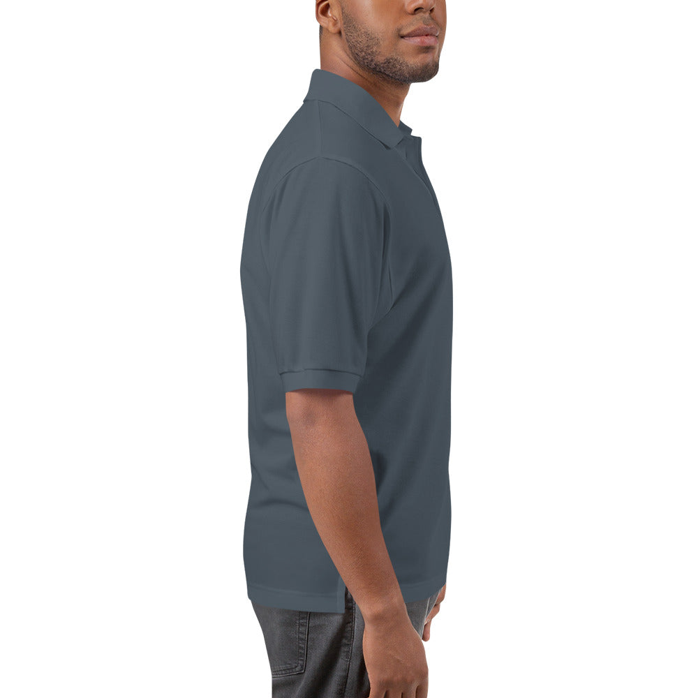 20 Plus & Out Polo, Dark in Steel Grey, right, Twenty & Out