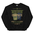 Mission Complete Crew Neck Sweatshirt in Black, front, Twenty & Out