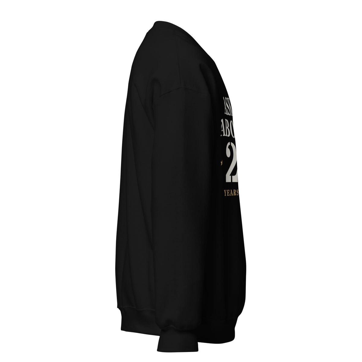 Ask Me About My 20+ Crewneck Sweatshirt in Black, right, Twenty & Out
