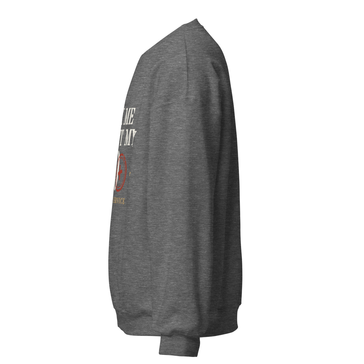 Ask Me About My 20+ Crewneck Sweatshirt in Graphite Heather, left, Twenty & Out