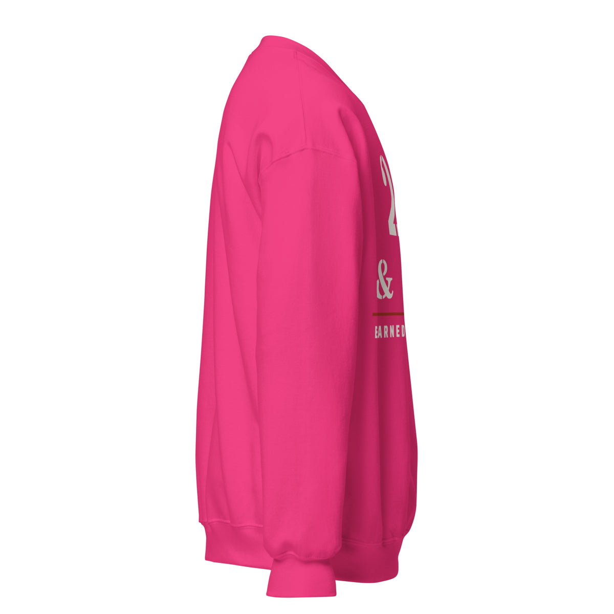 20 Plus & Out Crew Neck Sweatshirt in Heliconia, right, Twenty & Out