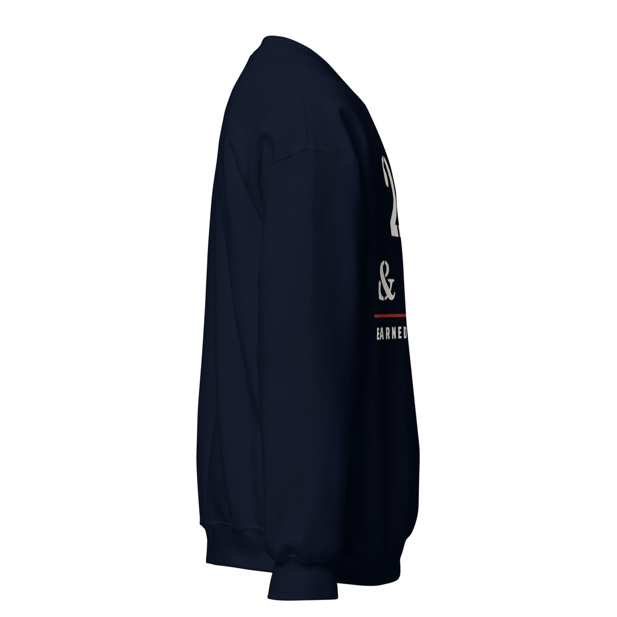 20 Plus & Out Crew Neck Sweatshirt in Navy, right, Twenty & Out