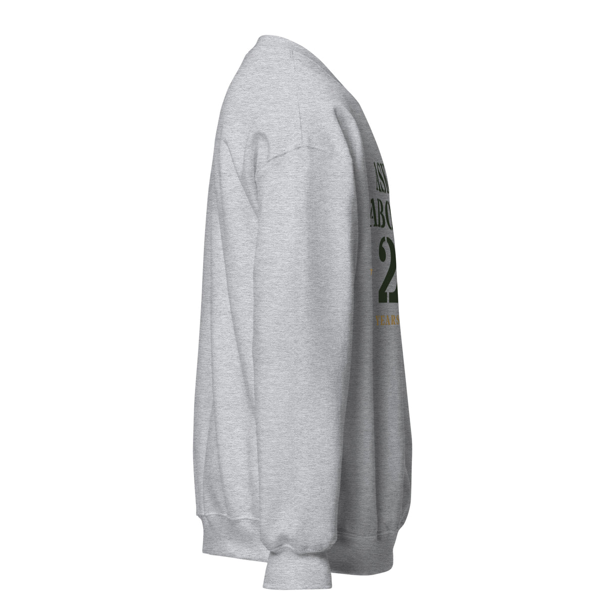 Ask Me About My 20 Plus Crewneck Sweatshirt in Sport Grey, right, Twenty & Out