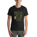 PCS'd to Civilian Life T-Shirt in Black Heather, front, Twenty & Out