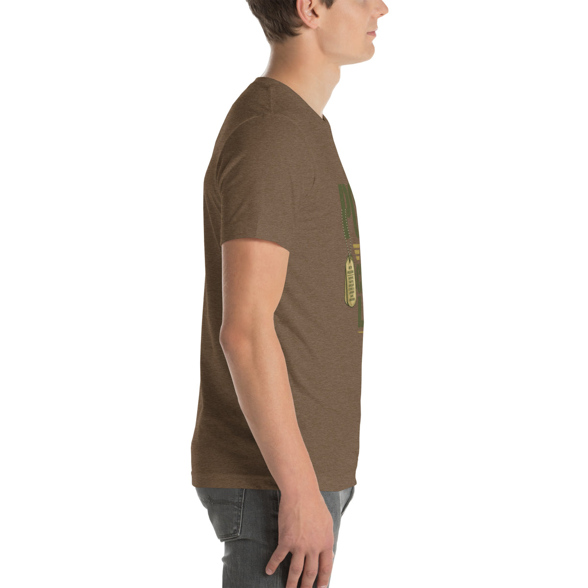 PCS'd to Civilian Life T-Shirt in Heather Brown, right, Twenty & Out