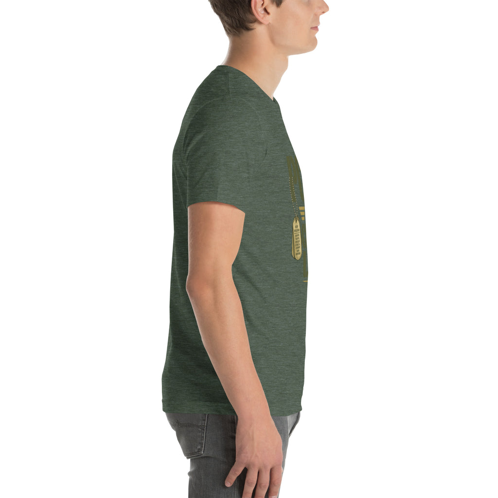 PCS'd to Civilian Life T-Shirt in Heather Forest, right, Twenty & Out
