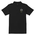 20 Plus & Out Women's Polo, Dark in Black, front, Twenty & Out